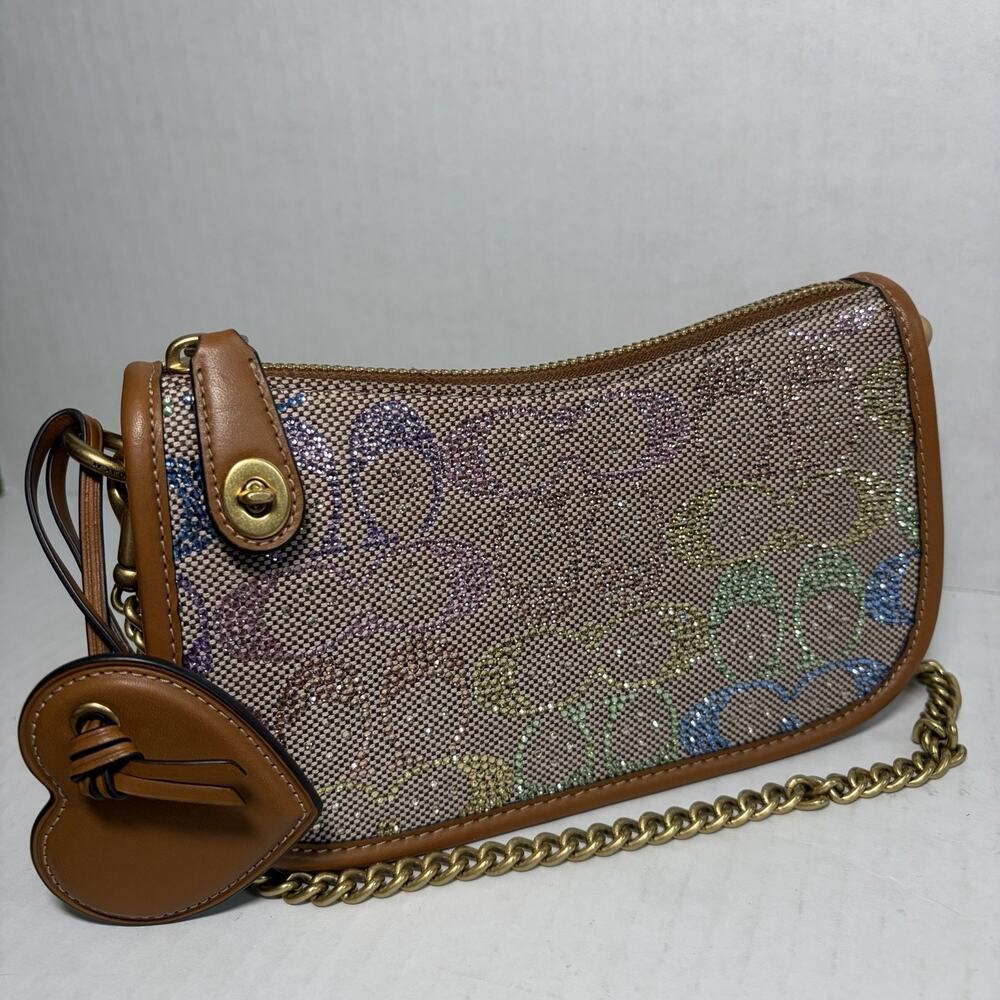 Coach Candy Crystal Swinger 20 Rainbow Coach Bag Purse Sparkle